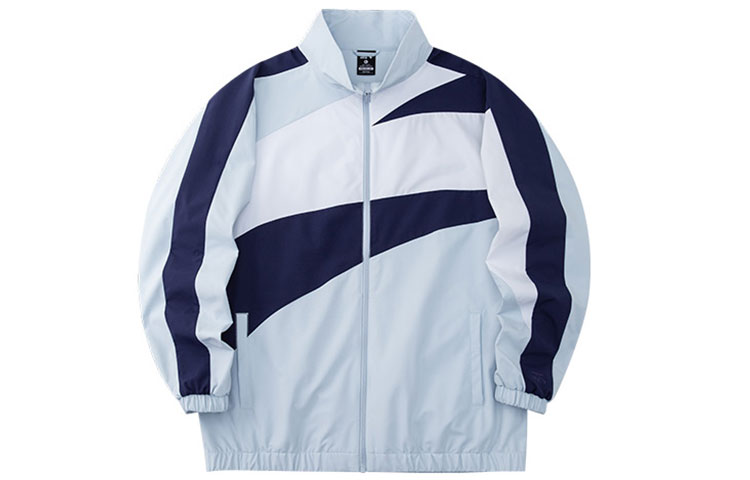 Anta Color-Block Zip Jacket Unisex in Illusion Blue 952228611-2