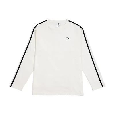 Anta Colorblock Crewneck Pullover Sweatshirt Ivory White 952418402-1