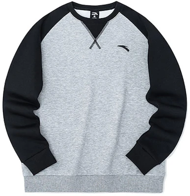 Anta Colorblock Logo Crewneck Pullover Sweatshirt in Gray 952147768-1 Buy Anta Colorblock Logo Crewneck Pullover Sweatshirt in Gray 952147768-1
