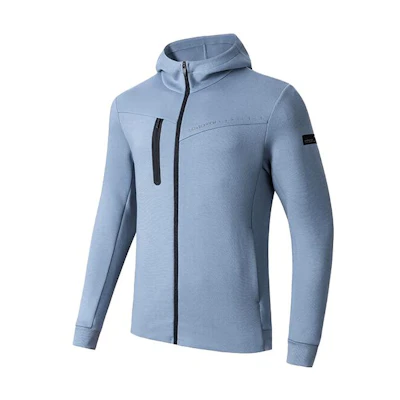 Anta Colorblock Zip-Up Hoodie Jacket Grey 152347706-3