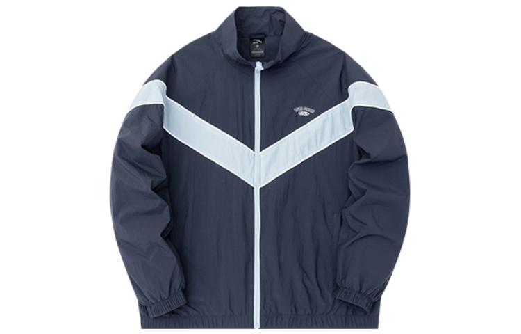 Anta Colorblock Zip-Up Jacket Unisex - Mystic Blue 952318603-2