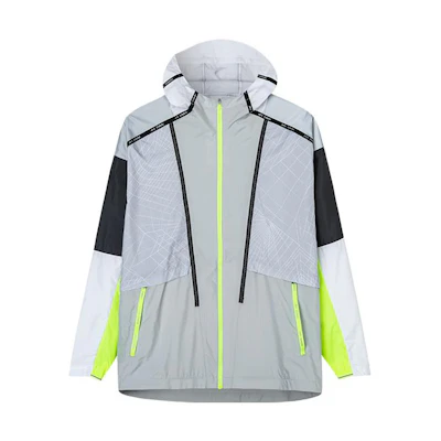 Anta Colorblock Zip Hoodie Jacket Chip Gray 152215603-1