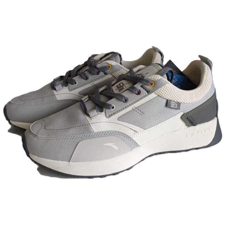 Shop Anta Comfort Daily Low 'Grey White' 112148856S-1