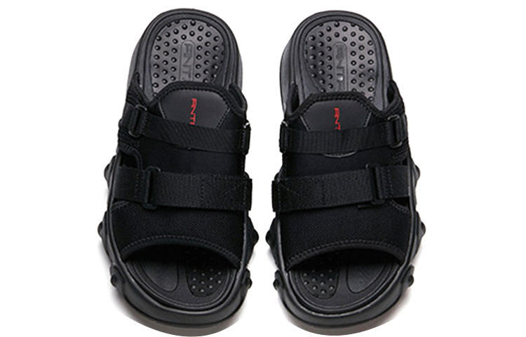 Shop Anta Comfort Lightweight Slippers 'Black' 112038518-2