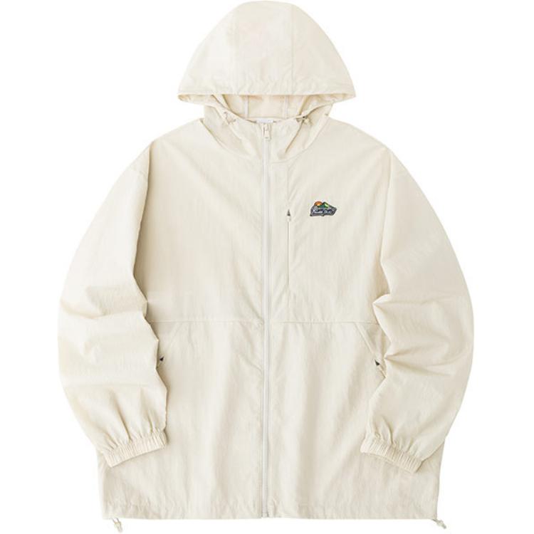 Anta Comfortable Loose Fit Solid Color Jacket Unisex Light Smoke Gray 972428601-1