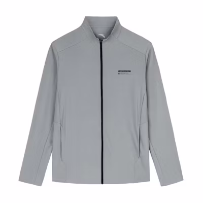 Anta Cosmic Gray Letter Print Zip-Up Jacket Casual Comfort Long Sleeve 152437733U-3