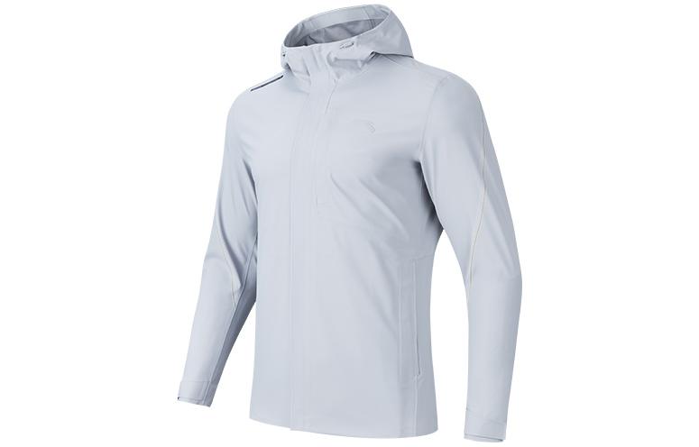 Anta Cross-Training Zip Hoodie Jacket in Mud Grey 152337604-3