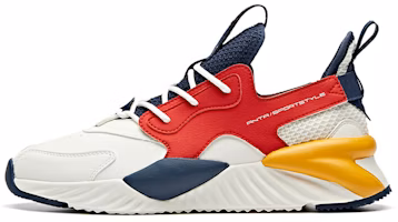 Anta Dad Shoe 'White Red Yellow' 'Bujie Lifestyle Series' 912018803-3 Anta Dad Shoe 'White Red Yellow' 'Bujie Lifestyle Series' 912018803-3