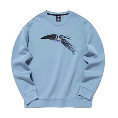 Anta Dynamic Tech Series Loose-Fit Splatter Long-Sleeve Sweatshirt Grey Men 952137744-3