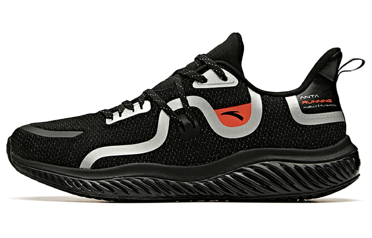 Anta Elastic Rubber Running Low 'Black Silver' 11945501-1