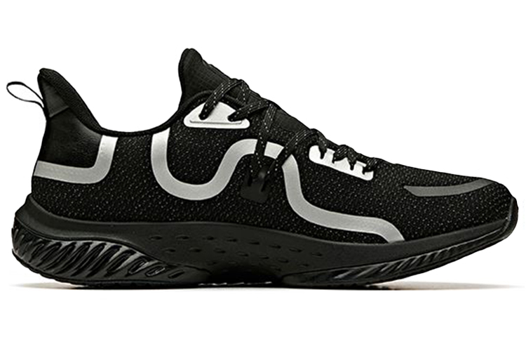 Order Anta Chaussures Running Basses Élastiques ''Noir Argent'' 11945501-1