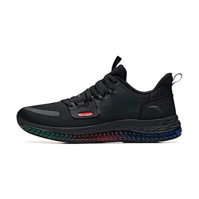 Anta Elastic Rubber Running Shoes 'Black Red'