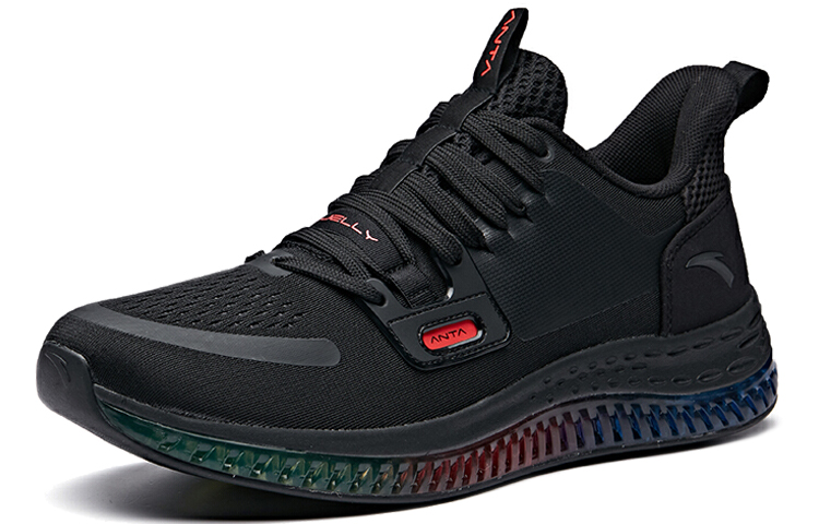 Lookbook Anta Elastische Rubber Hardloopschoenen ''Zwart Rood'' 11935501-7