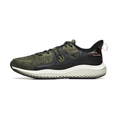 Anta Elastic Running Shoes 'Deep Olive Green'