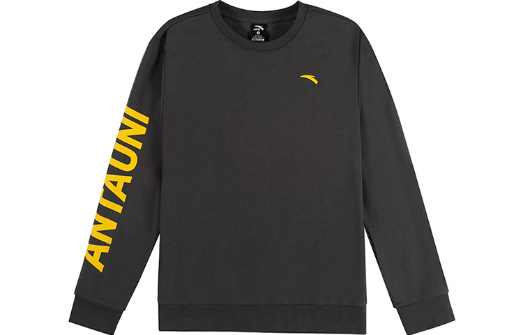 Anta Essentials Grey Crewneck Pullover Sweatshirt 952218759-4