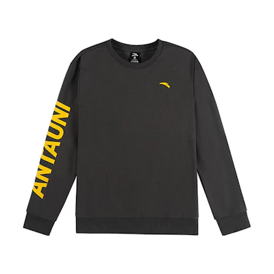 Anta Essentials Grey Crewneck Pullover Sweatshirt 952218759-4
