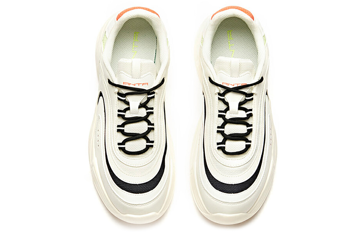 Shop Anta Fashion Casual 'Black White Green' 111948823R-2