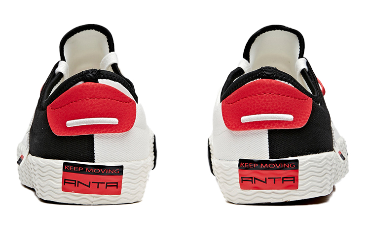 Shop Anta Fashion Low Top 'White Black Red' 11948631-2