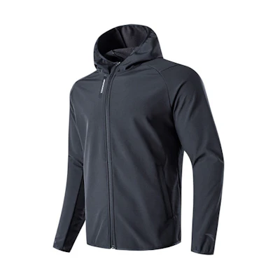 Anta Fleece-Lined Casual Hooded Jacket - Black 95748615-2