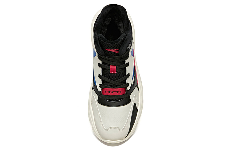 Lookbook Scarpe da Running Anta Foderate in Pile ''Grigio Heather Nero Bianco'' 11948985-5