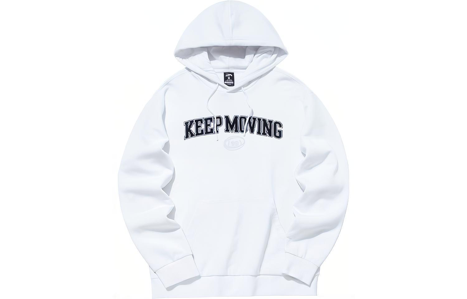 Anta Fleece Pullover Knit Sweater Snowflake White - Lifestyle Series 152148727-1