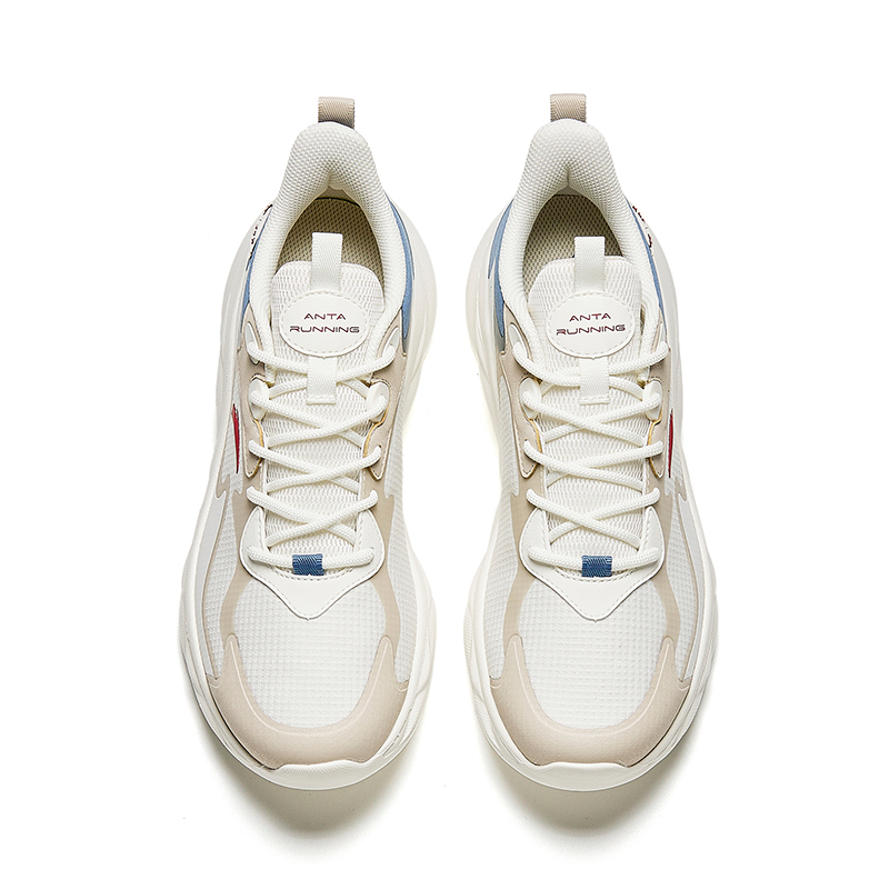 Lookbook 安踏 Fluffy '米白蓝' 912345577-2