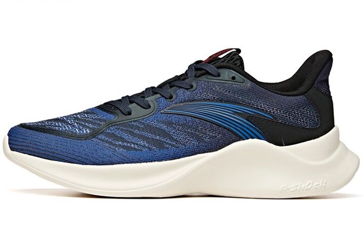 Anta Flyknit Running Shoe 'Black Blue Purple' 112035555-3