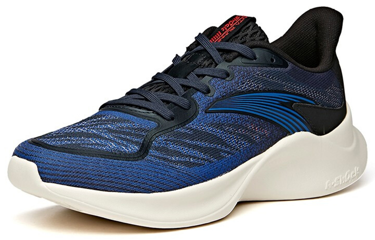 Anta Flyknit Running Shoe 'Black Blue Purple' 圖 2