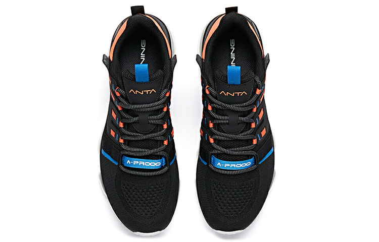 Lookbook Anta Leichte Laufschuhe mit Vollpolsterung ''Schwarz Blau Orange'' 912015505-2