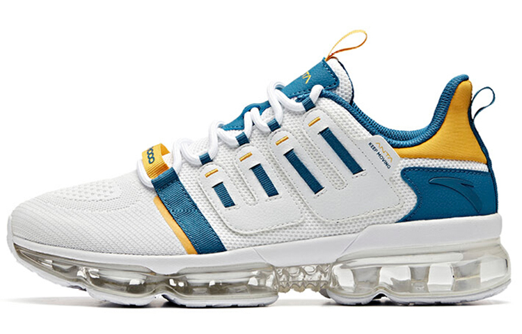 Anta Full Palm Cushion Lightweight Running Shoe 'White Blue Yellow' 912015505-1