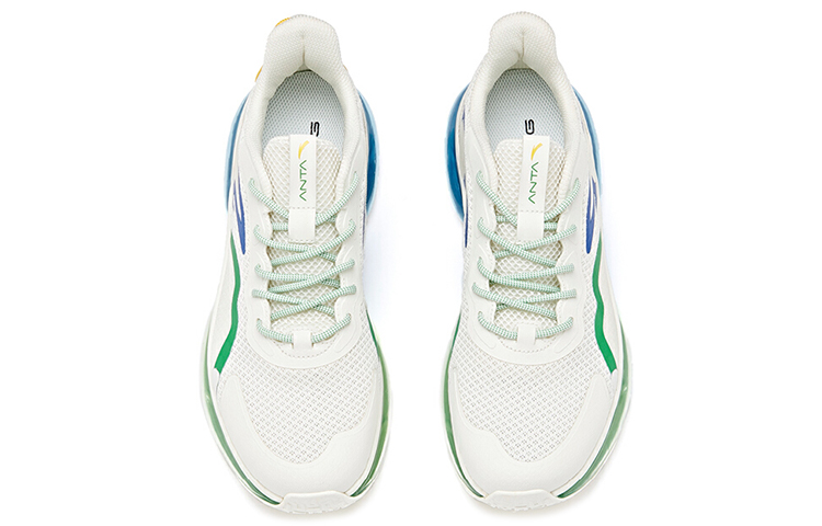 Shop 안타 풀팜 쿠션 로우 '화이트 그린 블루' (Anta 풀팜 쿠션 로우 '화이트 그린 블루') 912025502-8