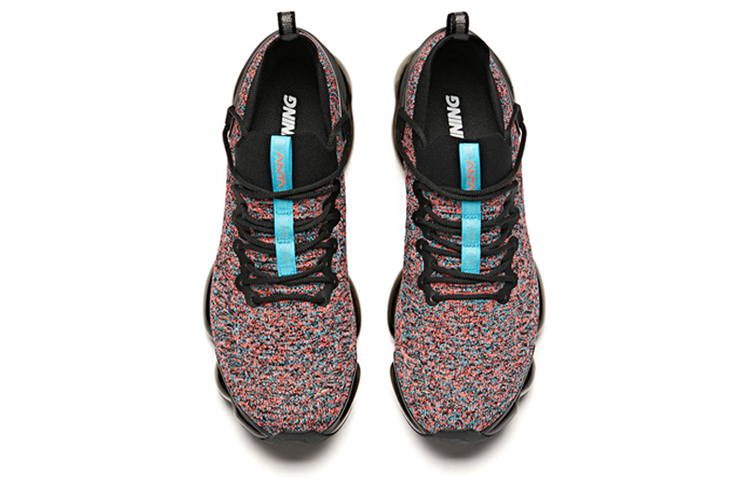 Shop 安踏全掌缓震跑鞋「黑蓝」 91925501-5