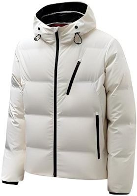Anta FW22 White Logo Printed Zipper Down Jacket 152240908-1 Buy Anta FW22 White Logo Printed Zipper Down Jacket 152240908-1