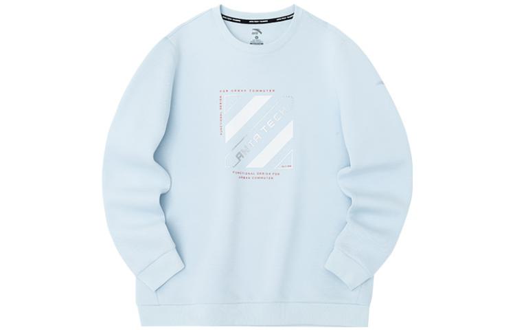 Anta FW22 Alphabet Patch Sweatshirt Unisex Blue - Training & Lifestyle Series 152237737-2