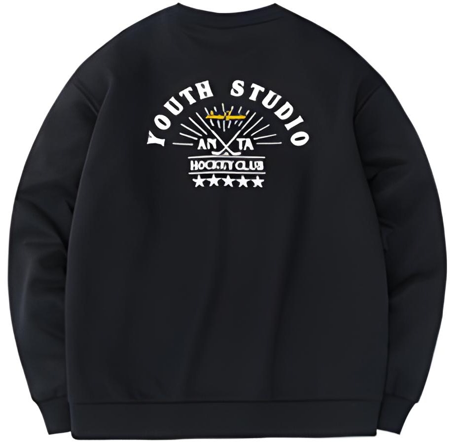 anta-fw-22-basic-black-crewneck-fleece-sweatshirt-unisex-with-letter-print-design-952248703-5