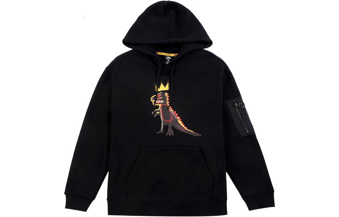 Anta FW22 Black Printed Cotton Sweatshirt Casual Wear 152148734-3