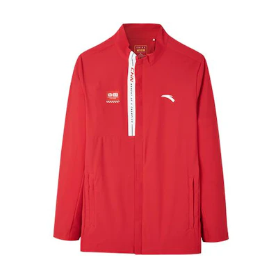 Anta FW22 Chinese Logo High-Neck Zipper Jacket Red - Training Series 152237739-2