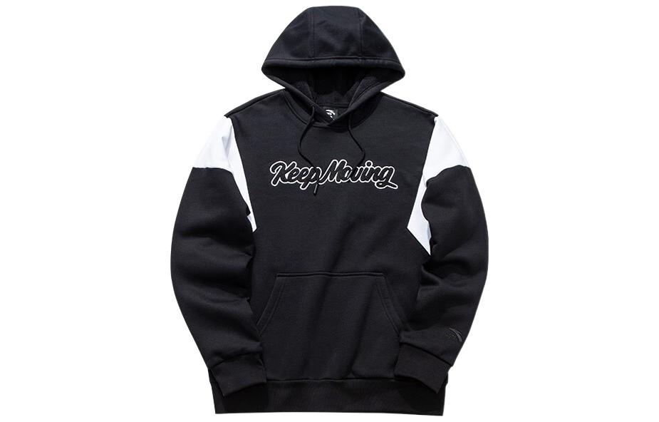 Anta FW22 Colorblock Fleece Hoodie Black 152048747-7