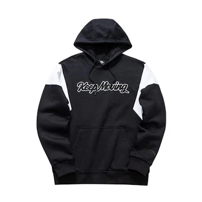Anta FW22 Colorblock Fleece Hoodie Black 152048747-7