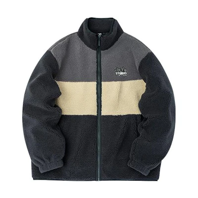 Anta FW22 Fleece Stand Collar Jacket Unisex Casual - Gray 952248718-3