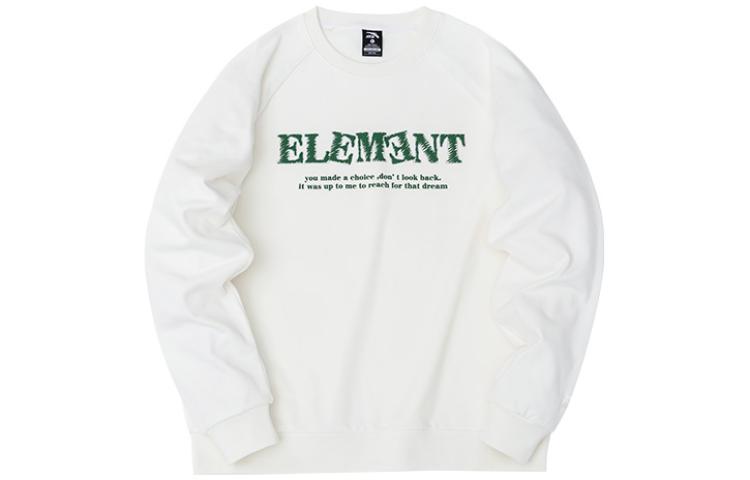 Anta FW22 Ivory White Letter Print Crewneck Sweatshirt Unisex Casual Style 952248710-5