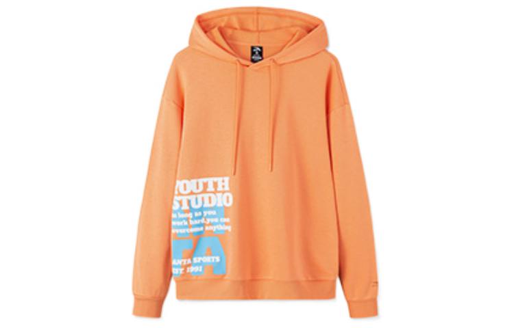 Anta FW22 Letter Print Hoodie Orange Unisex - Lifestyle Series 952238703-1