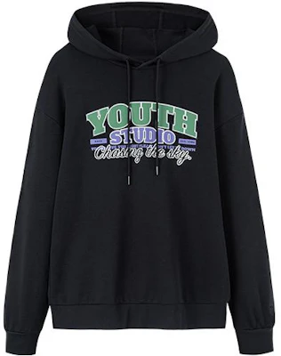 Anta FW22 Hoodie Hitam Unisex dengan Cetakan Huruf dan Tali Serut. 952238702-3 Buy Anta FW22 Hoodie Hitam Unisex dengan Cetakan Huruf dan Tali Serut. 952238702-3