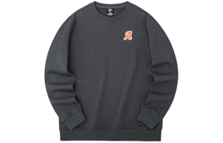 Anta FW22 Unisex Pullover Sweatshirt with Logo Print in Grey 952238721-4