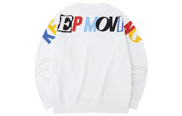 Anta FW22 White Letter Print Sweatshirt Unisex Lifestyle Series 152238708-1