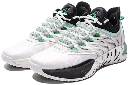安踏 GH1 低帮 阿尔法 耐磨透氣 籃球鞋 白黑綠 Order 安踏 GH1 低帮 阿尔法 耐磨透氣 籃球鞋 白黑綠