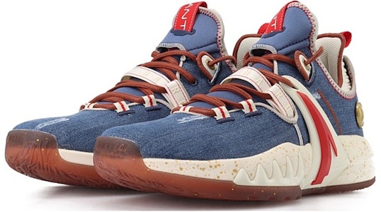 Anta安踏 GH2 海沃德 低筒實戰籃球鞋 男款 丹寧藍 Lookbook Anta安踏 GH2 海沃德 低筒實戰籃球鞋 男款 丹寧藍