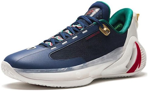 安踏 GH4 聖誕 氮科技 耐磨透氣 低幫 籃球鞋 男款 白藍色 Lookbook 安踏 GH4 聖誕 氮科技 耐磨透氣 低幫 籃球鞋 男款 白藍色