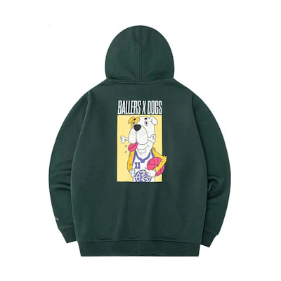 Anta Green Hoodie with Animal Print and Logo - Fleece Lined Long Sleeve 152231713R-7