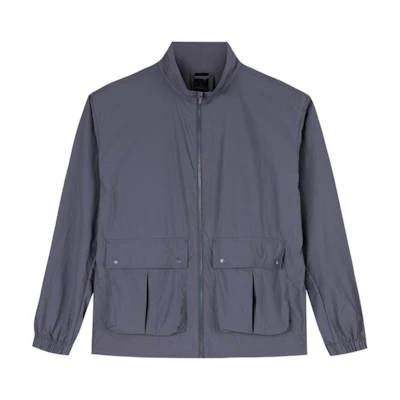 Anta Grey Full-Zip Crewneck Jacket 152438625U-2